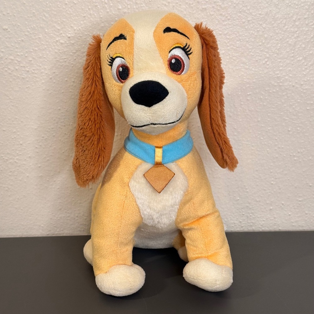 Disney Lady Plush Kids 11" Tan Excellent Lady and the Tramp Play Stuffed Toy